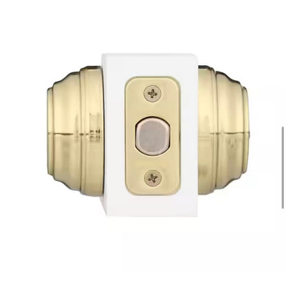 Kwikset Polished Brass Double Cylinder Deadbolt Open Box New