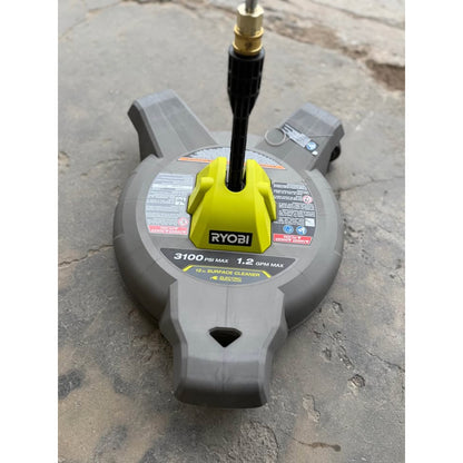 RYOBI 12 in 3100 PSI Surface Cleaner w/ Caster Wheels New Open Box