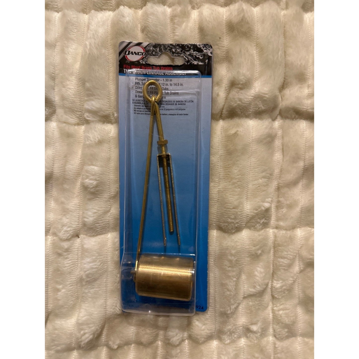 Danco Brass Tub Drain Assembly 1.3" Plunger Fits 12.12"-14.5"
