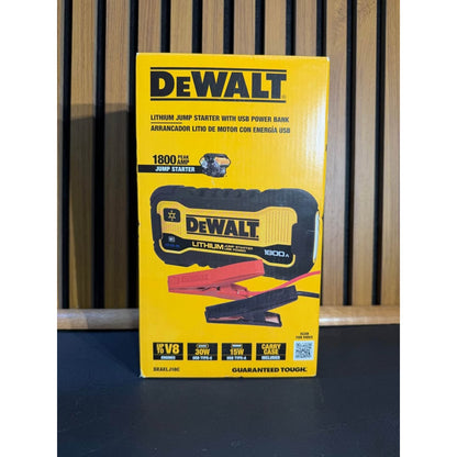 DEWALT 1800 Peak Amp Lithium Jump Starter w/ USB Power Bank & Case New