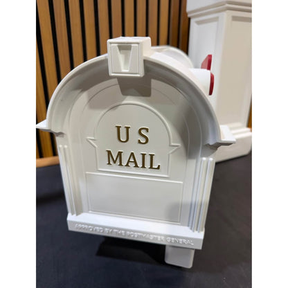 Postal PRO Craftsman Mailbox and Post Kit White New