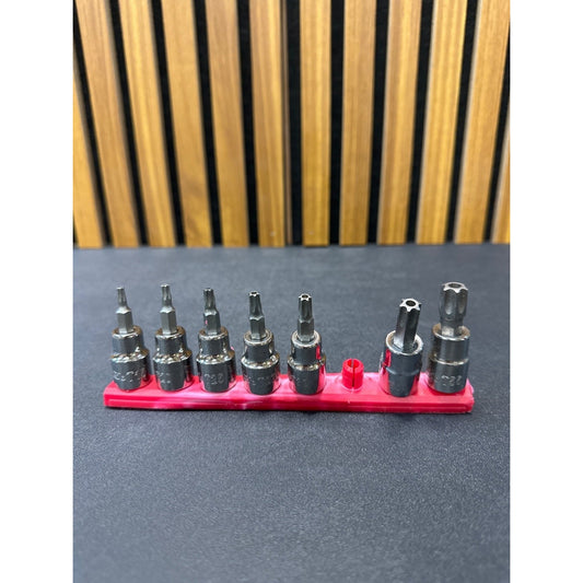 3/8 In. Drive Tamper Proof Torx Bit Socket Set 8-Piece Kit