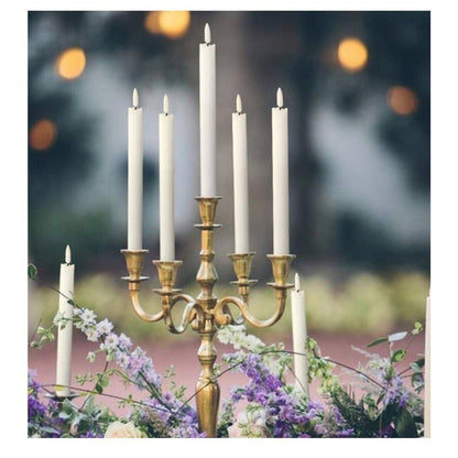 GenSwin Flameless Taper Candles 8-Pack With 1 Remotes