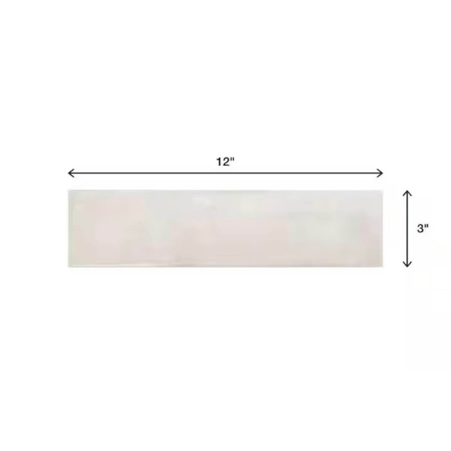 Daltile LuxeCraft Arteko Antique White 3 in. x 12 in. Glazed Ceramic Wall Tile