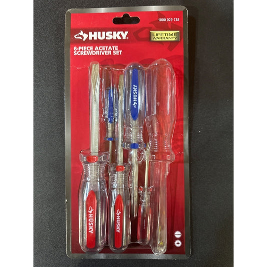Husky 6-Piece Acetate Screwdriver Set With Lifetime Warranty