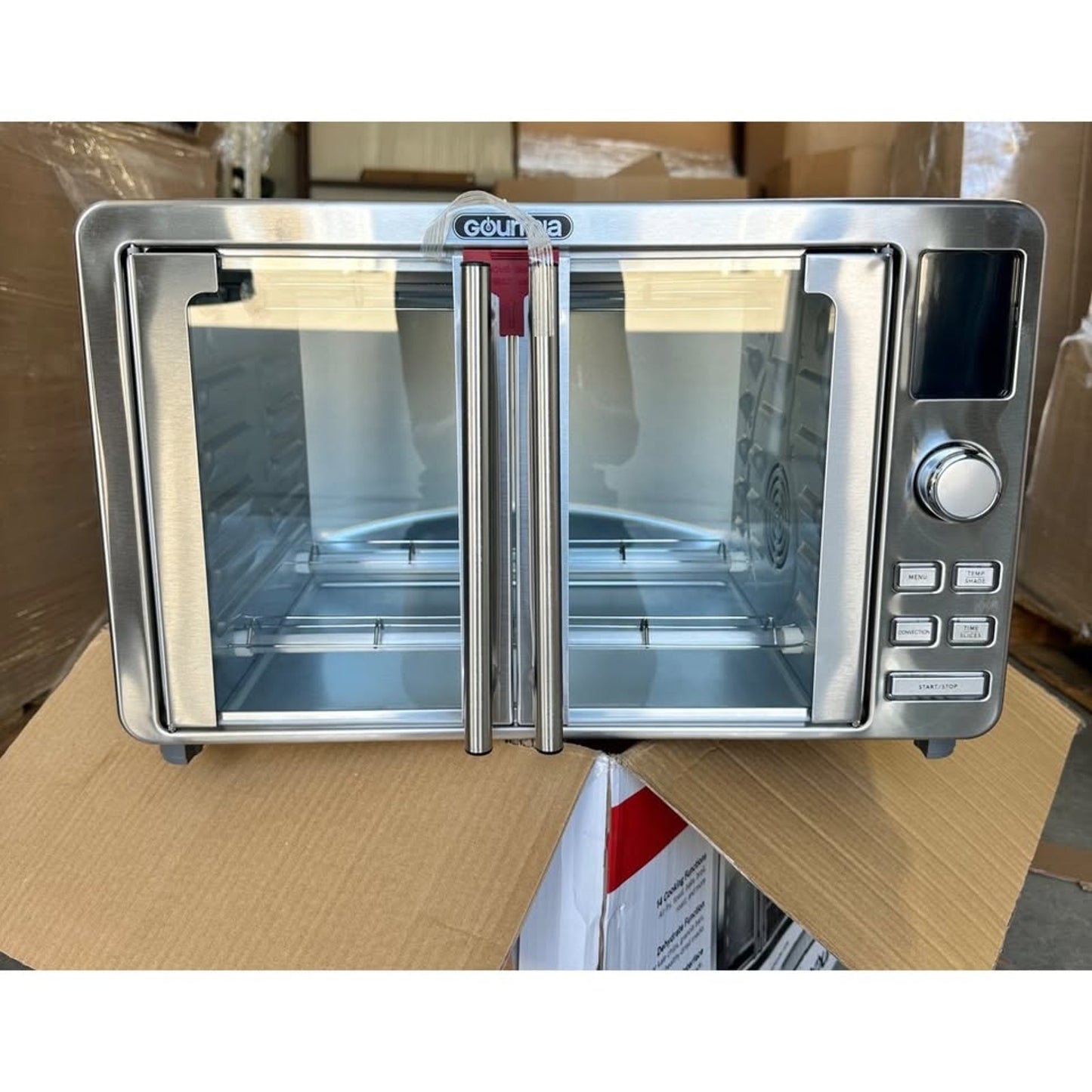 Gourmia Stainless Steel Digital Air Fryer Oven 9 Slice MISSING TRAYS