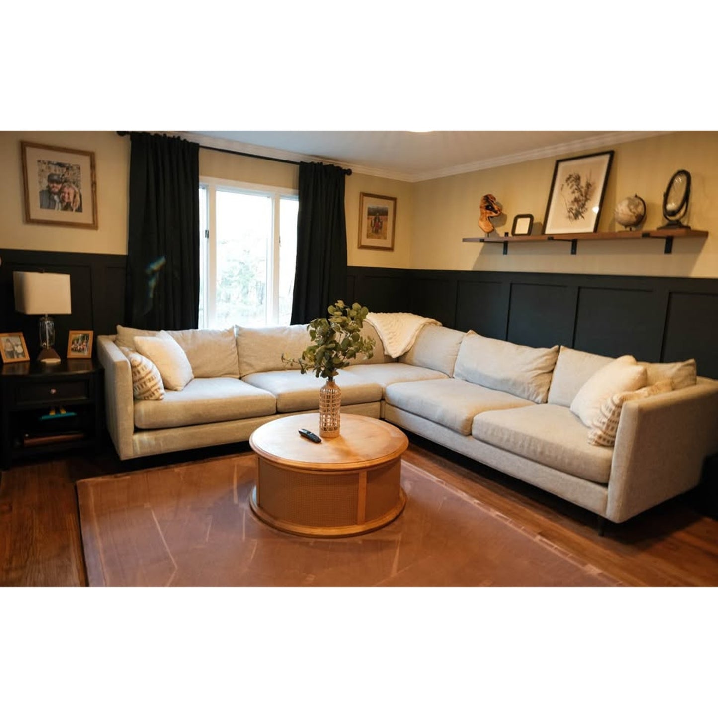 Jonathan Louis Pia 3-Piece Sectional Gray L-Shaped Corner Sofa Pebble