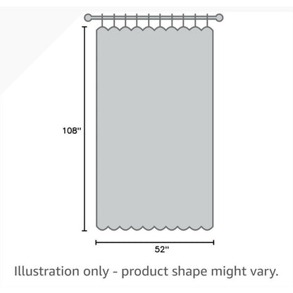 RYB HOME Sheer White Curtains 70x108 1 Pair