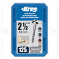 Kreg 8 2-1/2 In Coarse Pocket-Hole Screws Indoor Zinc