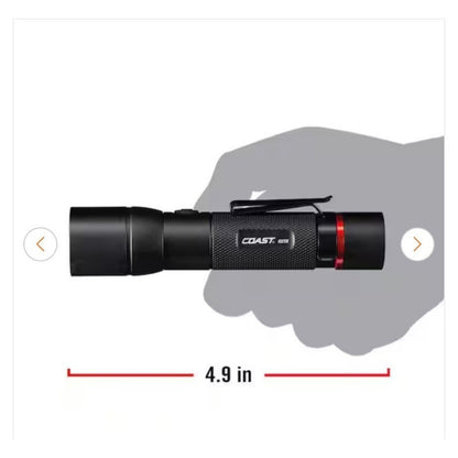 Coast HX6R Rechargeable Flashlight 800 Lumens Focusing Beam Compact Design