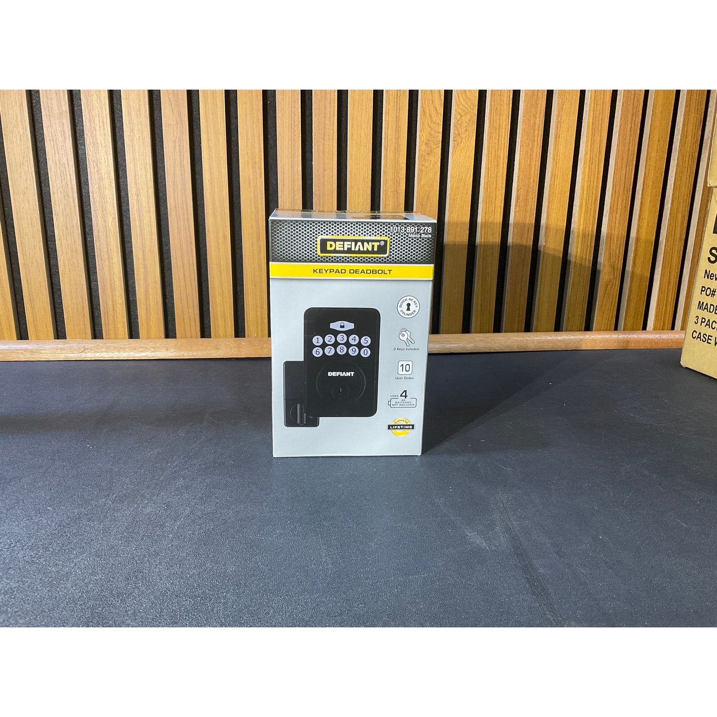 Defiant Radius Electronic Keypad Deadbolt Matte Black
