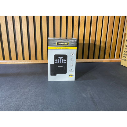 Defiant Radius Electronic Keypad Deadbolt Matte Black