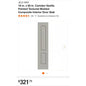JELD-WEN 18 in. x 80 in. Camden Vanilla Painted Textured Molded Composite Interior Door Slab