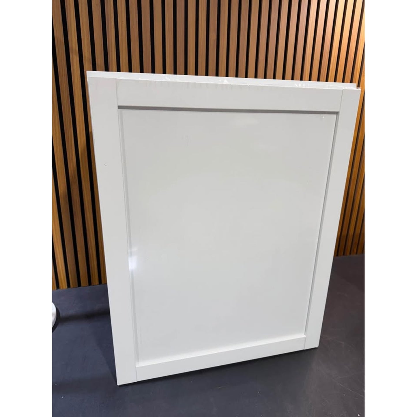 Hampton Bay Courtland 24 in. W x 12 in. D x 30 in. H Assembled Shaker Wall Kitchen Cabinet in Polar