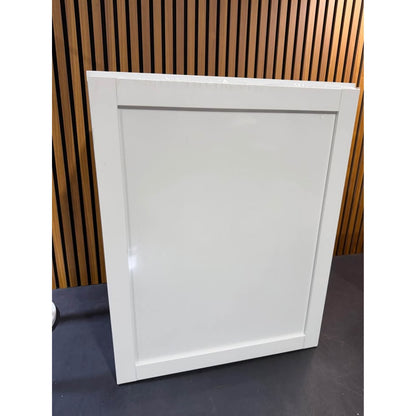 Hampton Bay Courtland 24 in. W x 12 in. D x 30 in. H Assembled Shaker Wall Kitchen Cabinet in Polar