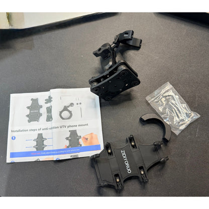 Anti vibration utv phone mount