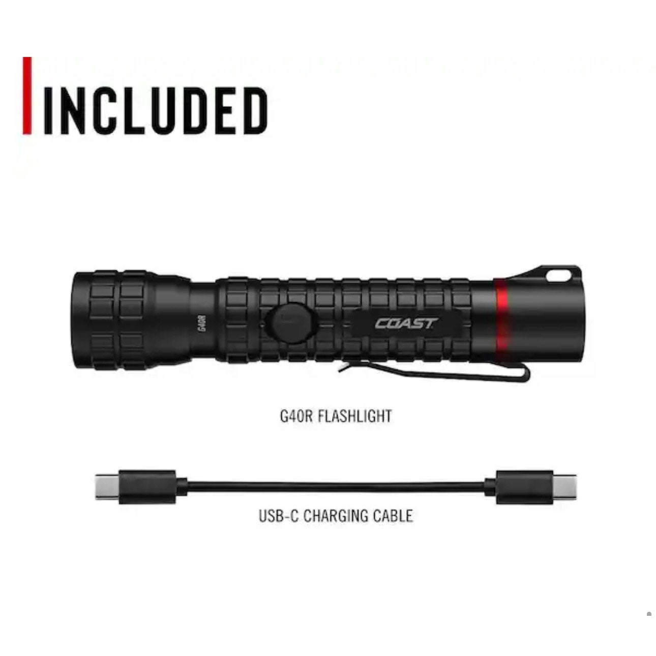 Coast G40R 1000 Lumen Rechargeable Flashlight New