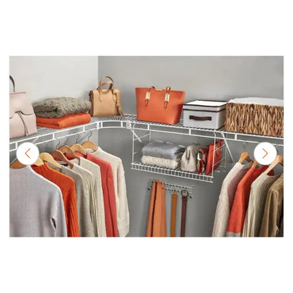 Everbilt 6 ft x 12 in Fixed Rod Wire Shelf New Closet Shelf