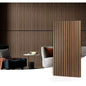 Art3d Walnut Acoustic Slat Wall Panel 2x4 MDF Sound Absorbing Wall Panel