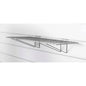 CROWNWALL 24 in. L x 12 in. W Slatwall Steel Wire Bracket Shelf (2-Pack)