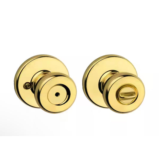 Kwikset Tylo Privacy Door Knob Polished Brass Open Box