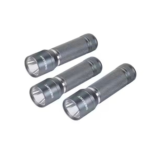Defiant 300 Lumen Aluminum Flashlight 3 Pack New 90713
