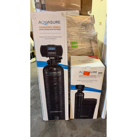 AQUASURE Harmony 64,000 Grain Water Softener w Fine Mesh Resin (Iron Removal) NEW