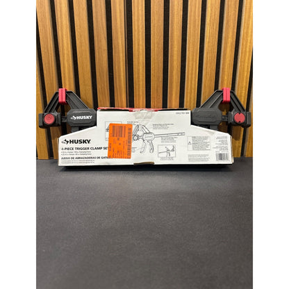 Husky Trigger Clamp Set 4-Piece Durable Adjustable Gripping Power