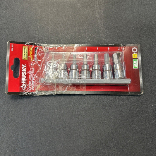 Husky 3/8 In. Drive Metric Hex Bit 7-Piece Socket Set Durable