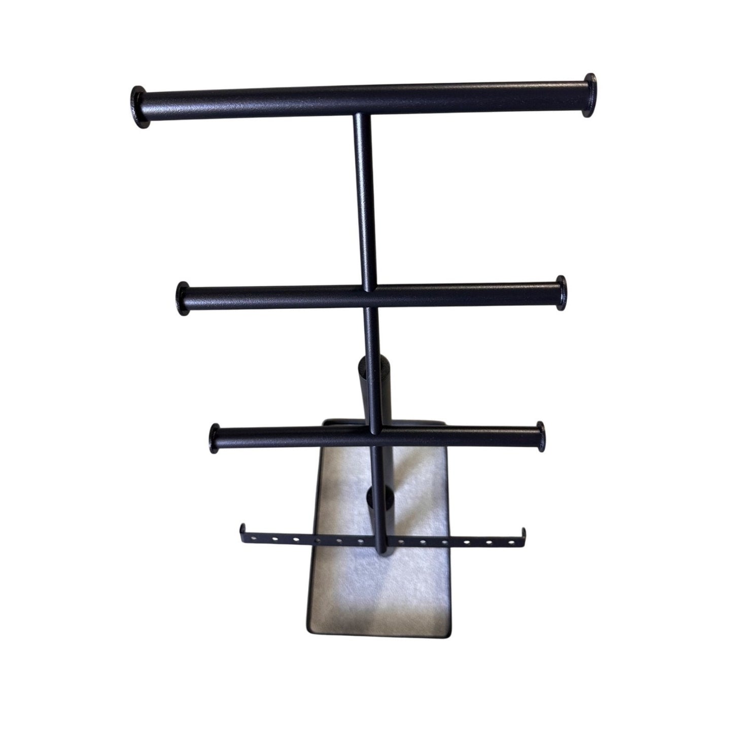 Black Jewelry Display Stand With Velvet Base