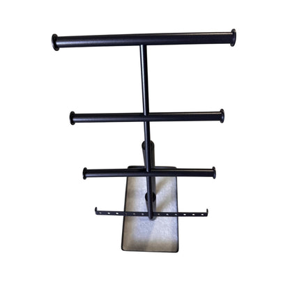 Black Jewelry Display Stand With Velvet Base