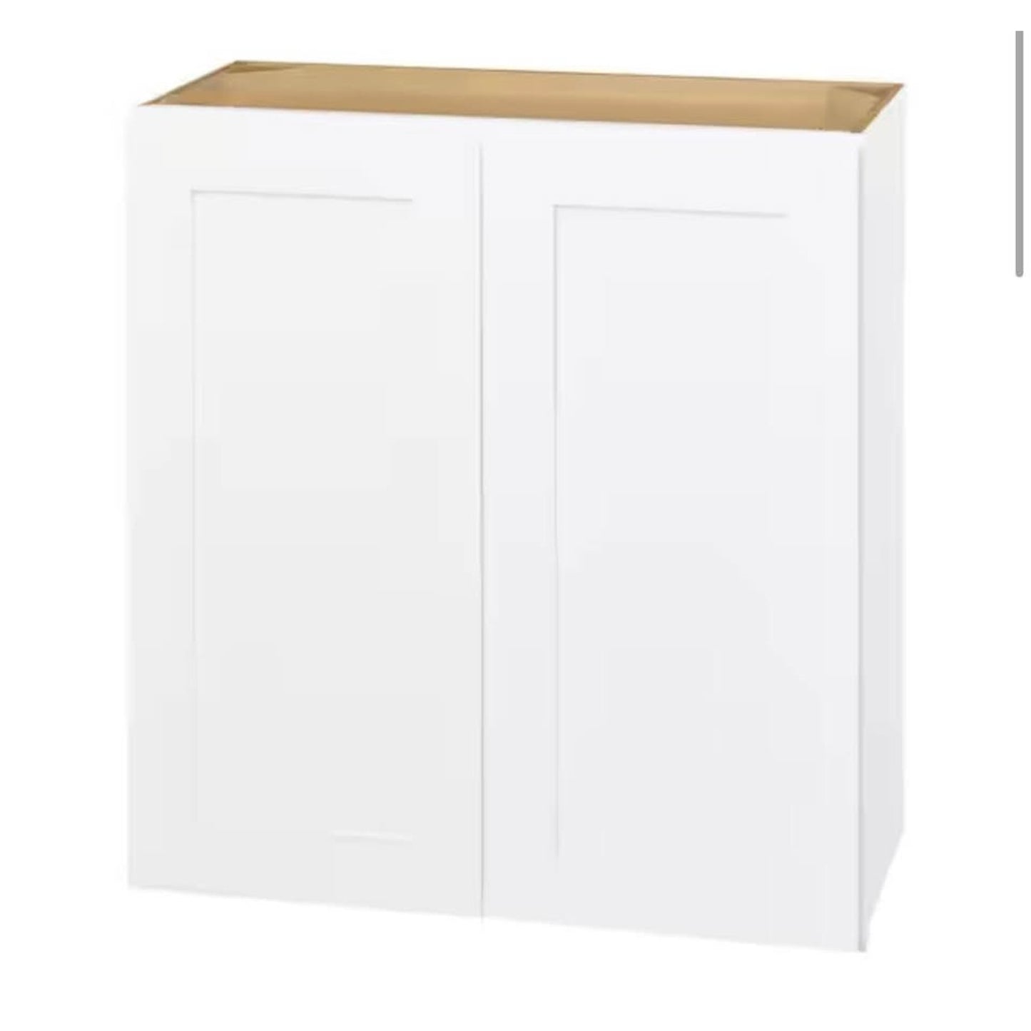 Hampton Bay 27 in. W x 12 in. D x 30 in. H Ready to Assemble Plywood Shaker Wall Kitchen Cabinet