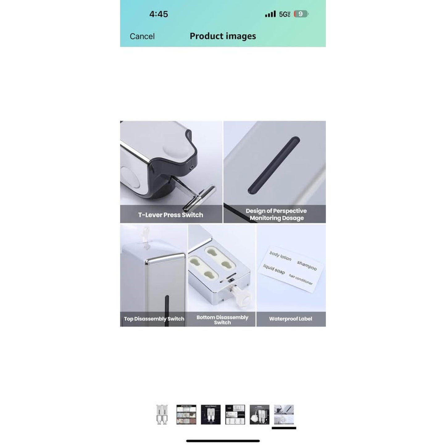 2-in-1 Quadrate Dispensers for The Shower