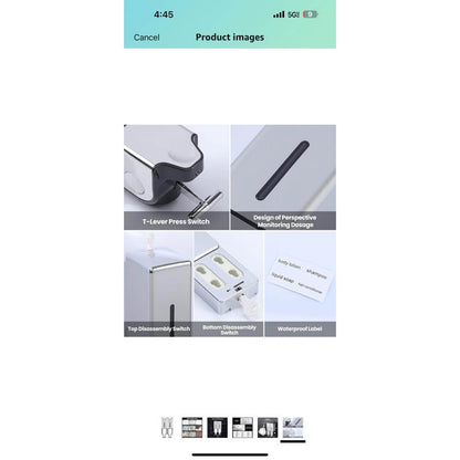 2-in-1 Quadrate Dispensers for The Shower