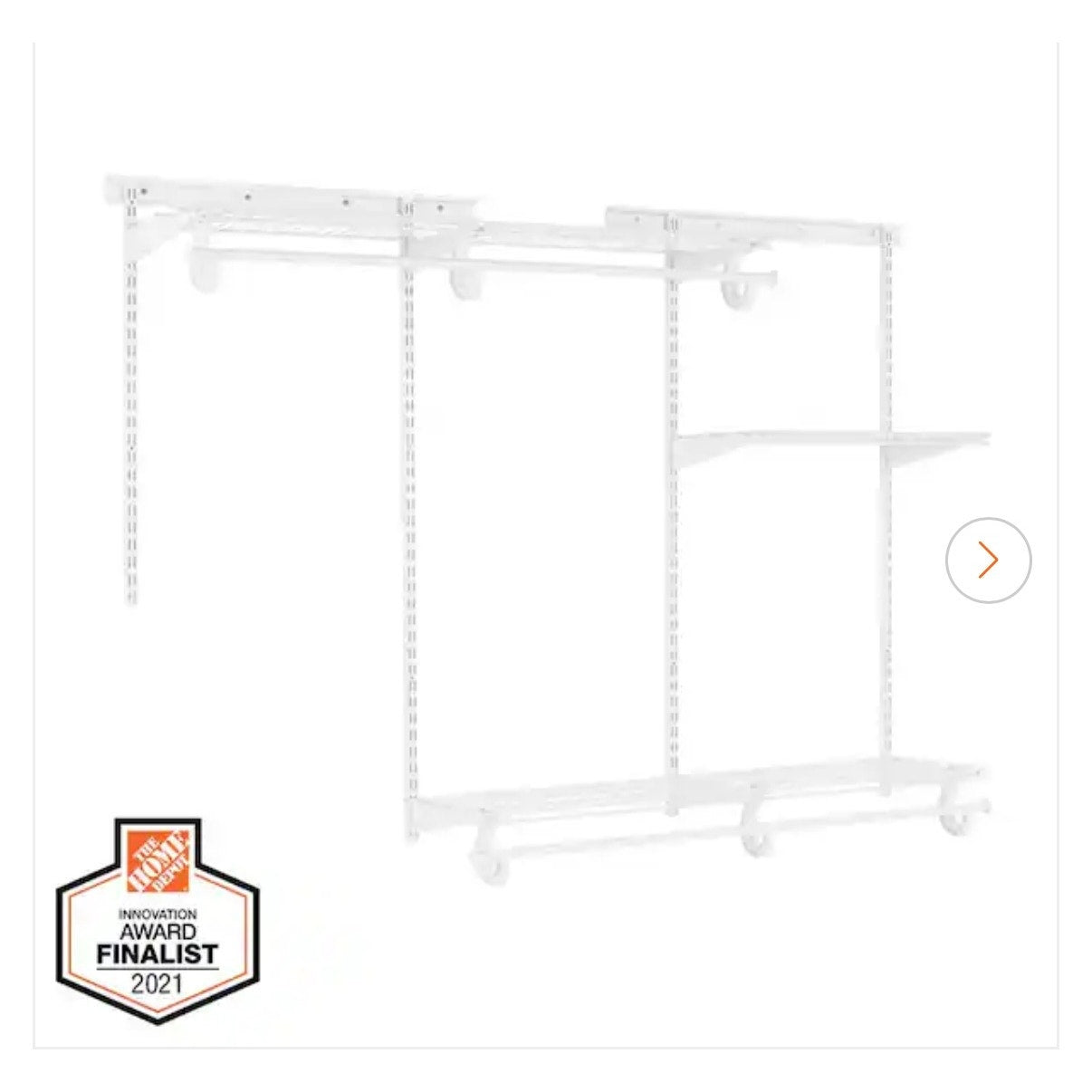 Everbilt 4 ft to 6 ft Regular Duty Closet Organizer Kit New Adjustable Closet System