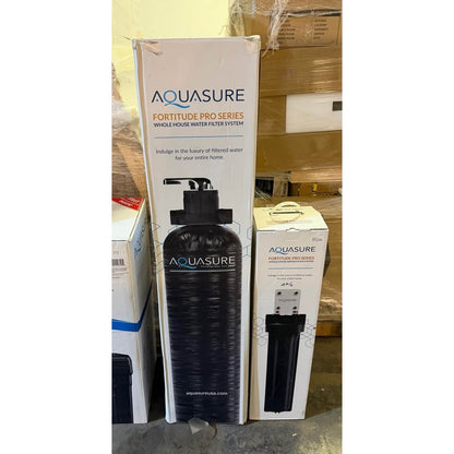 AQUASURE Fortitude Pro Whole House Filter 1.5M Gal KDF/GAC + Sediment Pre-Filters NEW