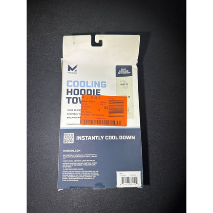 Mission Cooling Hoodie Towel- Evaporative Cool Tech UPF 50 Blue Odor Resistant C