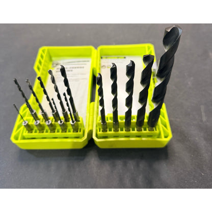 RYOBI 15 Piece Hex Shank Drill Bit Set Used Good