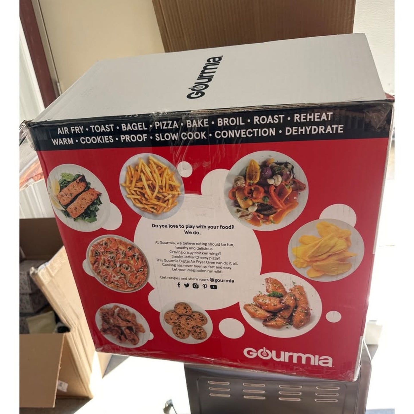 Gourmia Stainless Steel Digital Air Fryer Oven 9 Slice MISSING TRAYS