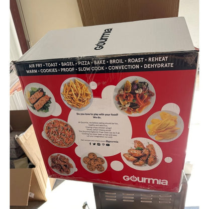 Gourmia Stainless Steel Digital Air Fryer Oven 9 Slice MISSING TRAYS