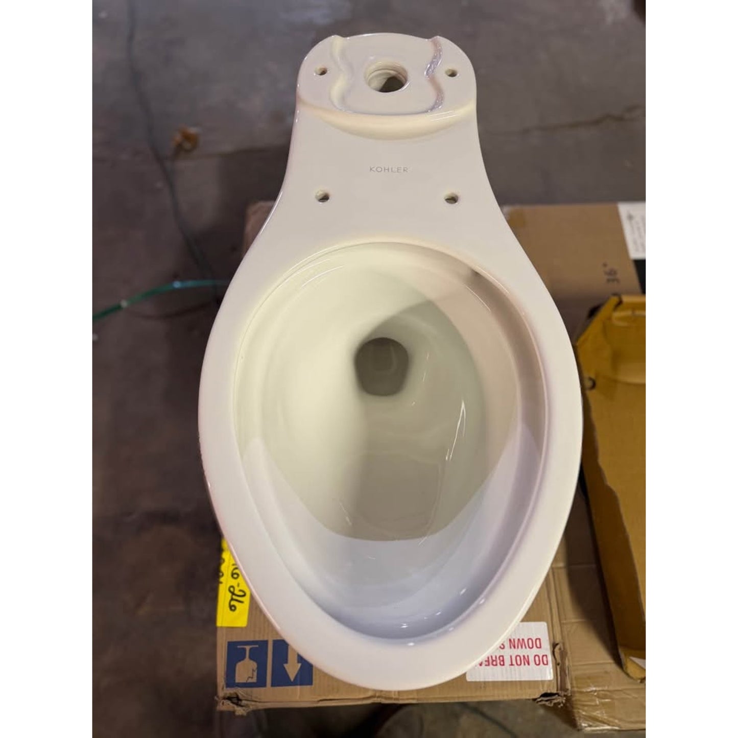 Kohler Cimarron Elongated Toilet BOWL + LID ONLY – 12” Rough-In – No Tank/Seat – NEW