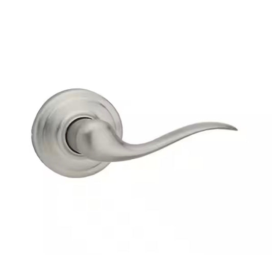 Kwikset Tustin Hall Closet Door Handle Satin Nickel