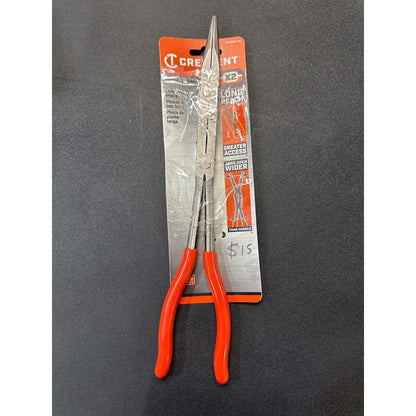 Crescent 13 In. Long Reach X2 Compound Nose Pliers Red Handles