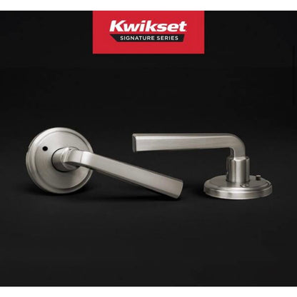Kwikset Trafford Privacy Door Handle Satin Nickel New
