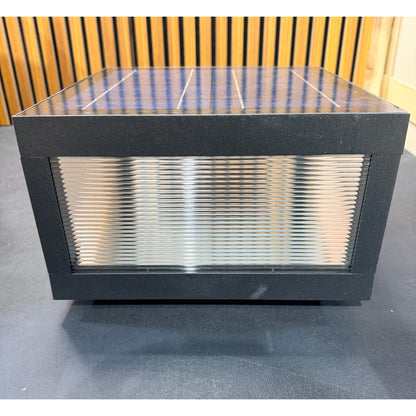 Modern Black Waterproof Dusk to Dawn LED Solar Outdoor Post Lamp