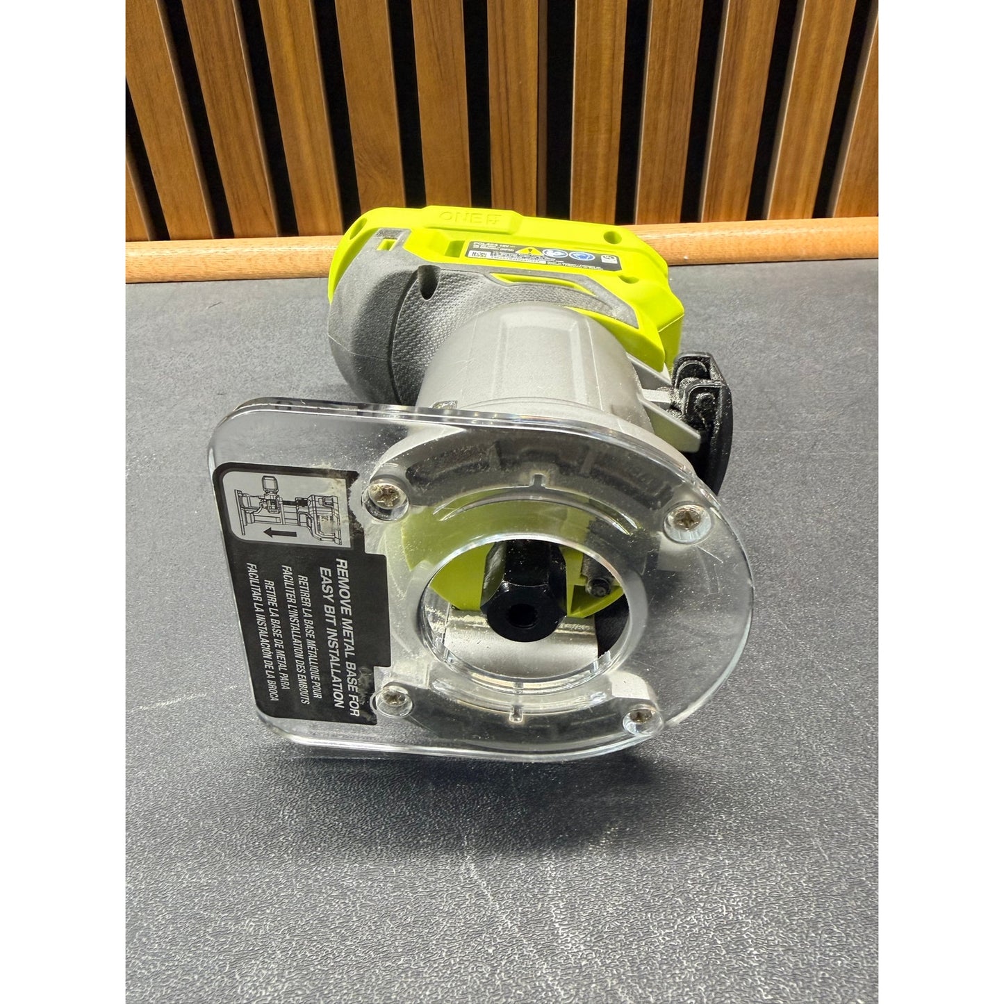 RYOBI 18V Compact Fixed Base Router Used Excellent
