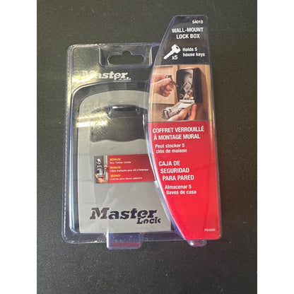 Master Lock Resettable Combination Code Lock Box Bundle With Tether
