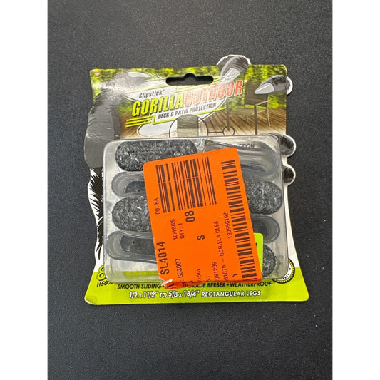 Slipstick Gorilla Outdoor Floor Protectors Rectangular Sleeves 8 Pk