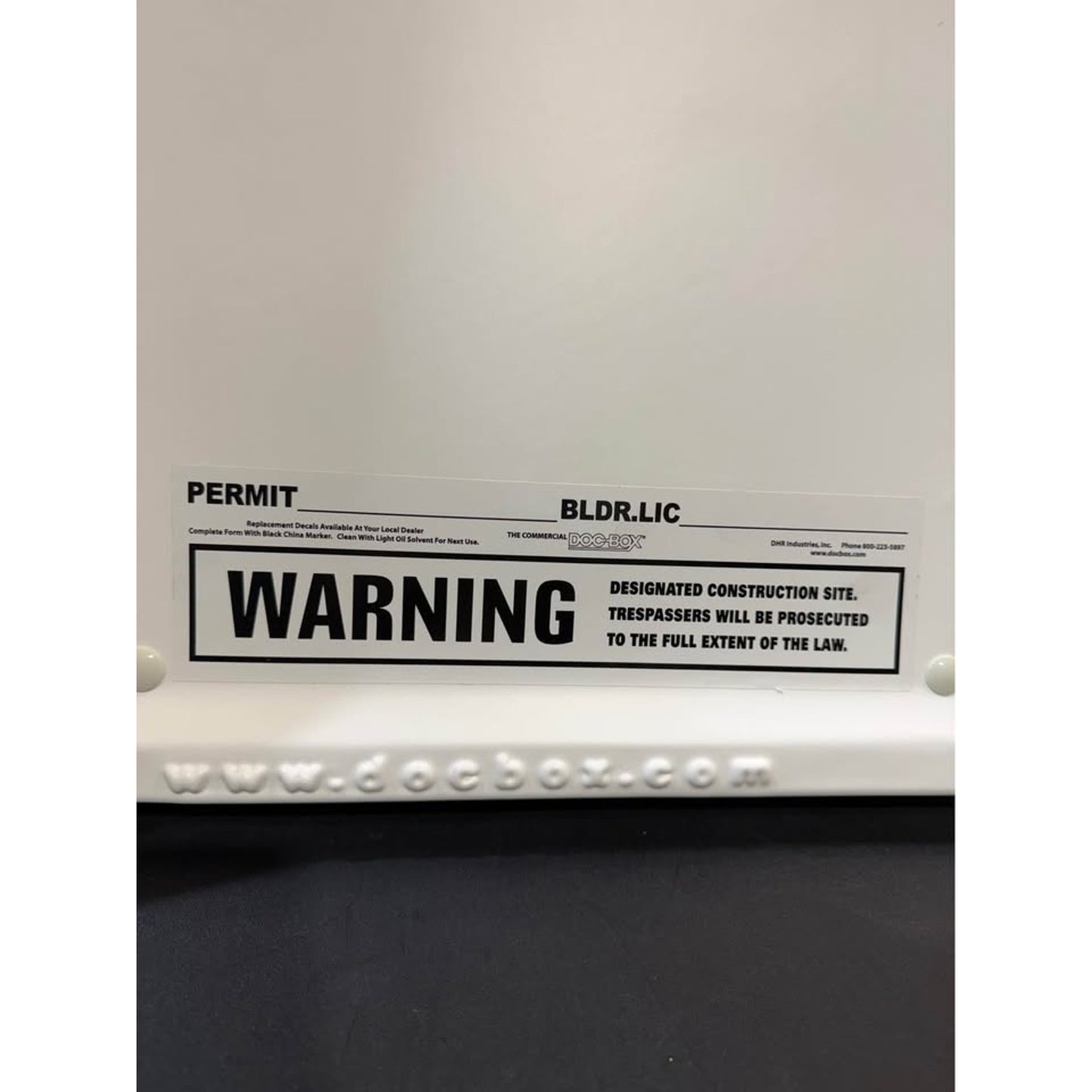 DOC-BOX 25 in. x 36 in. x 6.5 in. Outdoor/Indoor Commercial Posting Permit Box Unit