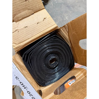 HDX 20 ft x 100 ft Black 6 Mil Plastic Sheeting New